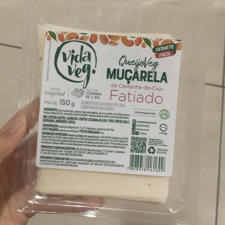 photo of Vida Veg Muçarela de Castanha-de-caju shared by @kappyvara on  21 Nov 2022 - review