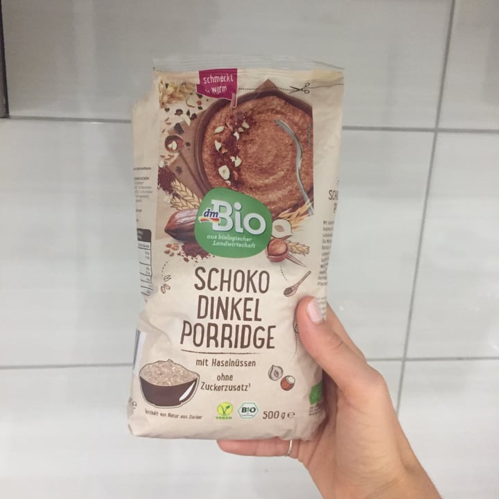 review photo of dmBio Schoko Dinkel Porridge shared by @biljana on 26 Aug 2021 - review