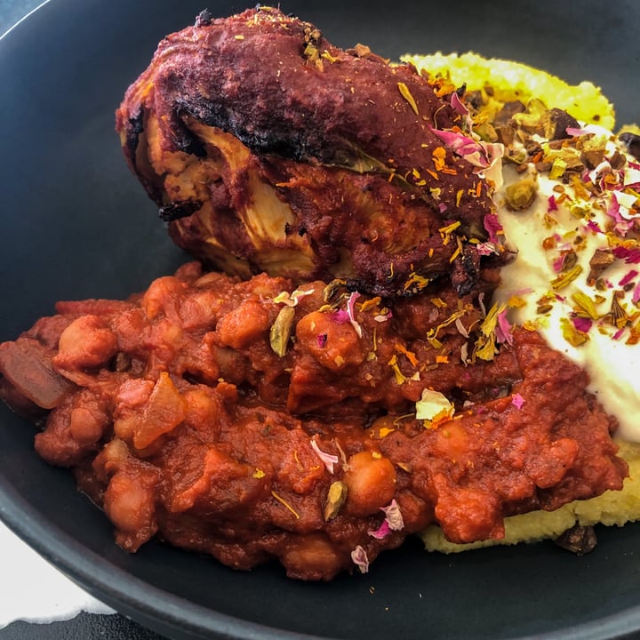 review photo of Lexi's Healthy Eatery Cauliflower Steak And Polenta Pap shared by @veganguidejhb on 12 Jun 2022 - review