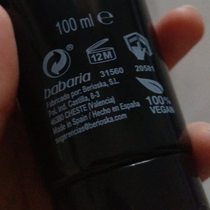 photo of Babaria Mascarilla Negra shared by @caralpo on  13 Jul 2021 - review