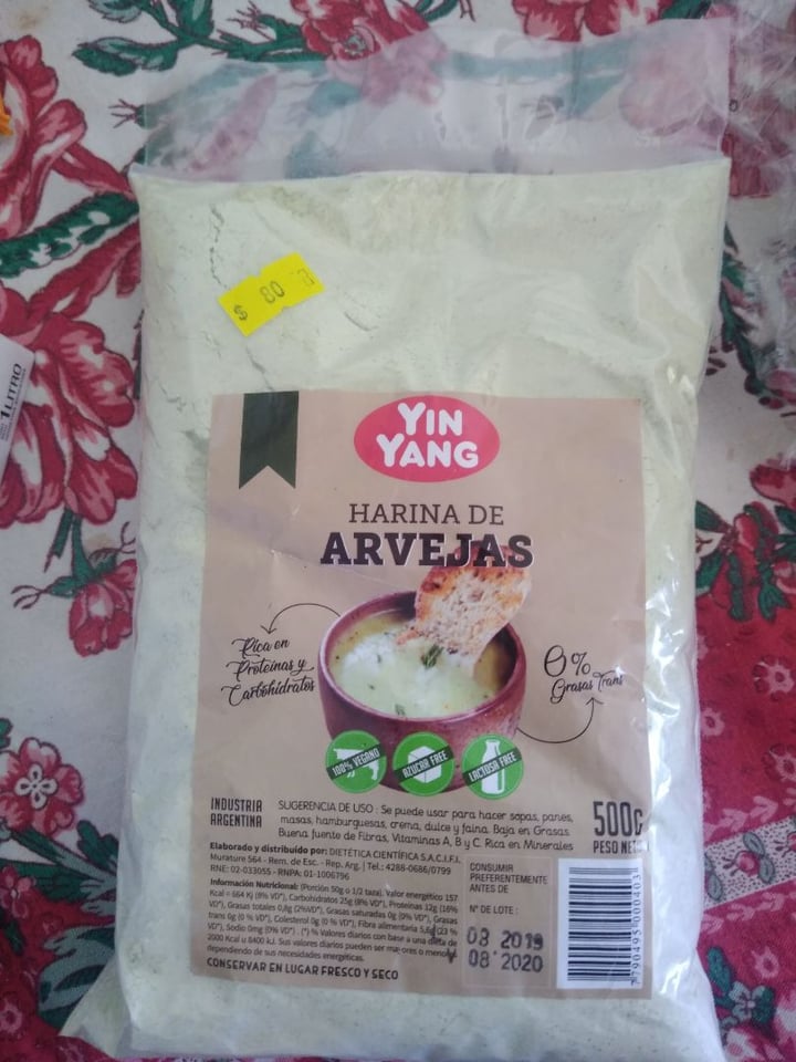 photo of Yin Yang Harina de arvejas shared by @ursula on  22 Dec 2019 - review