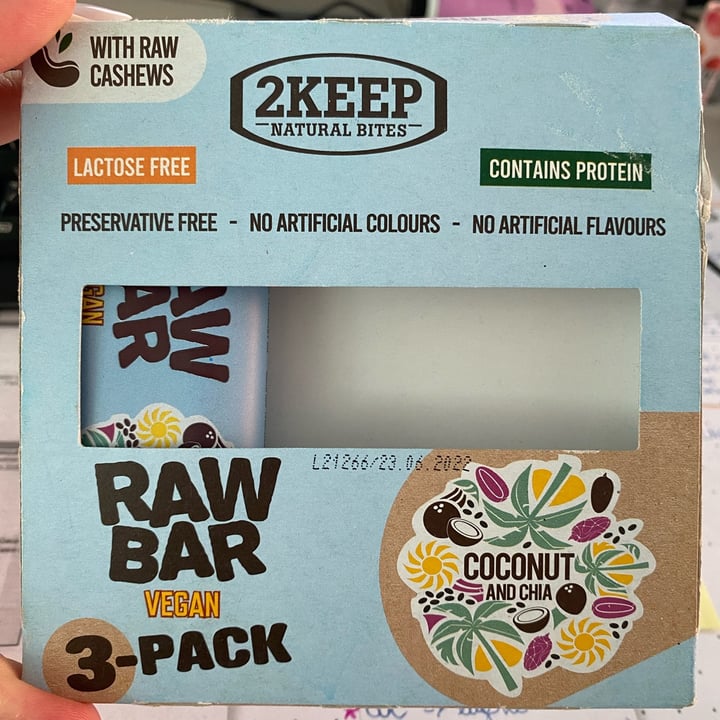 photo of 2 keep natural bites Coconut and chia shared by @martinab92 on  07 May 2022 - review