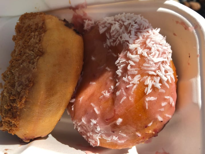 photo of Glazed - Next Level Donuts And Coffee Strawberry Coconut Doughnut shared by @katherinerawl on  29 Dec 2021 - review