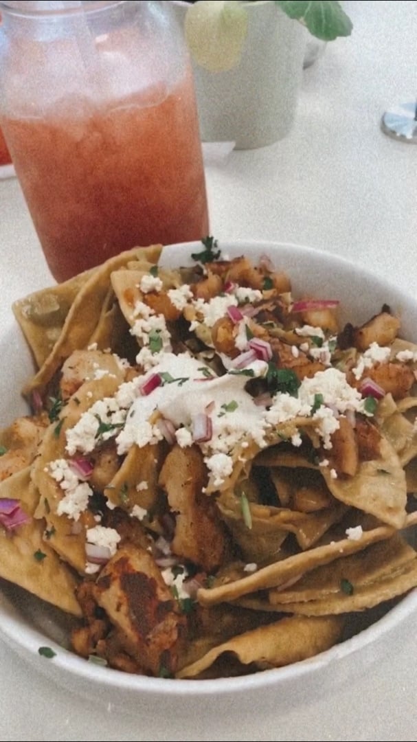photo of Juicery Plus Poblano Chilaquiles shared by @aliciadelgado on  31 Mar 2020 - review