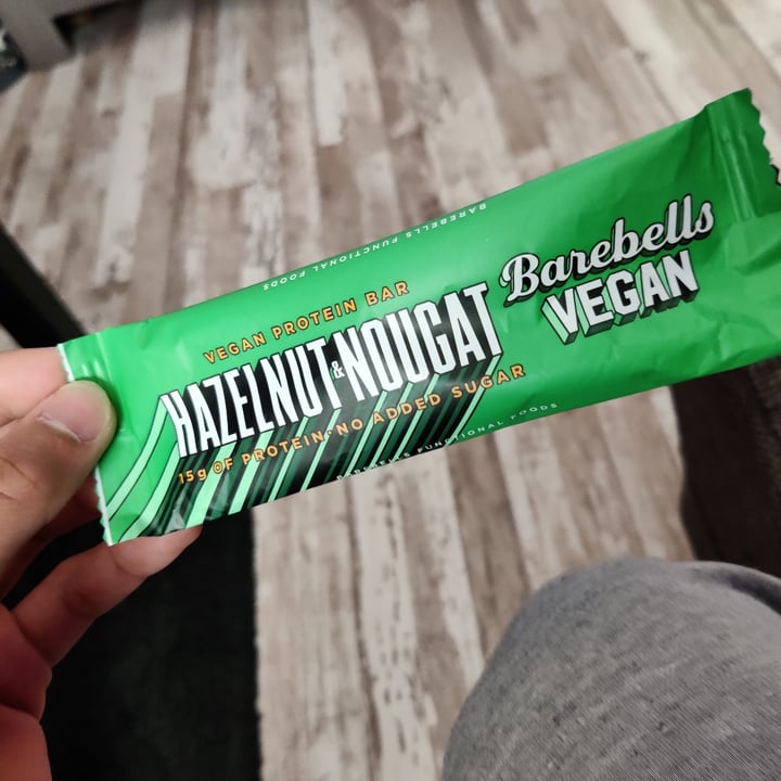 photo of Barebells Vegan Hazelnut&nougat protein bar shared by @dev17 on  26 Apr 2021 - review
