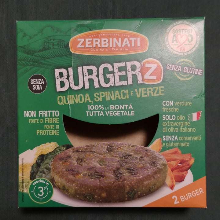 review photo of Zerbinati Burgerz Quinoa Spinaci e Verze shared by @catcat88 on 01 Apr 2022 - review