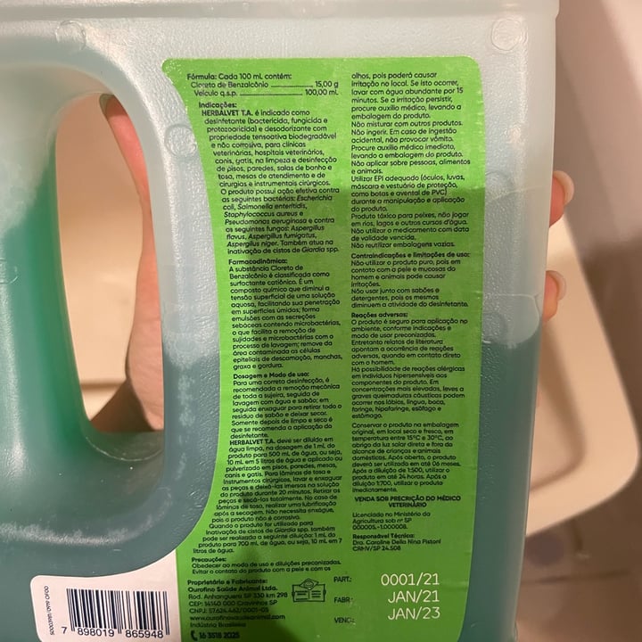 review photo of Ourofino Herbalvet T.A. shared by @alicesviana on 26 Oct 2021 - review