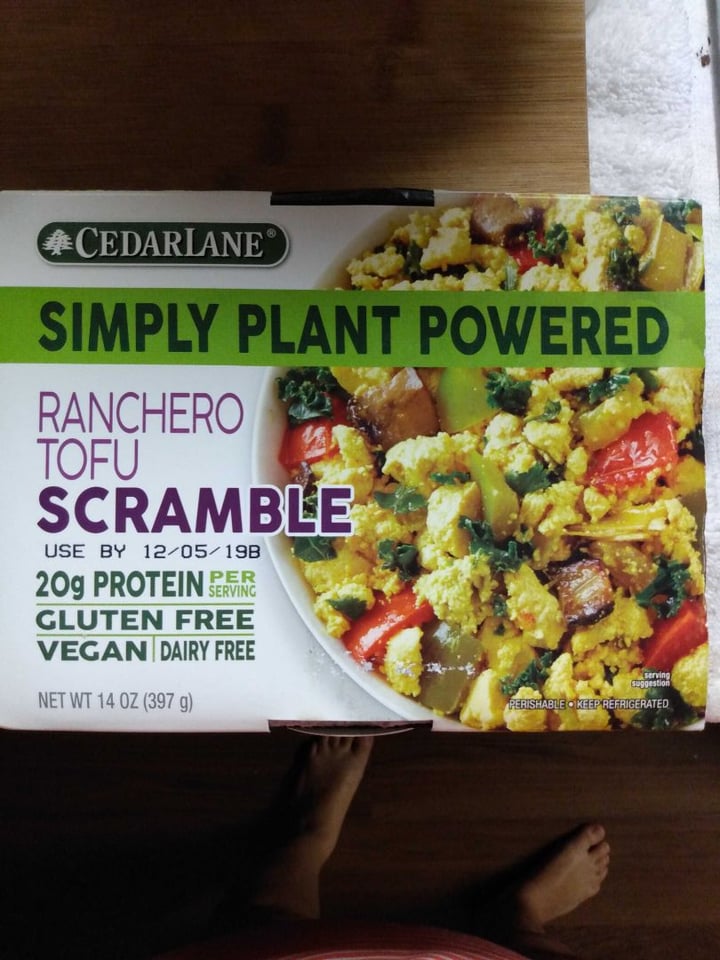 review photo of Cedarlane Ranchero Tofu Scramble shared by @jordandlaine on 10 Dec 2019 - review