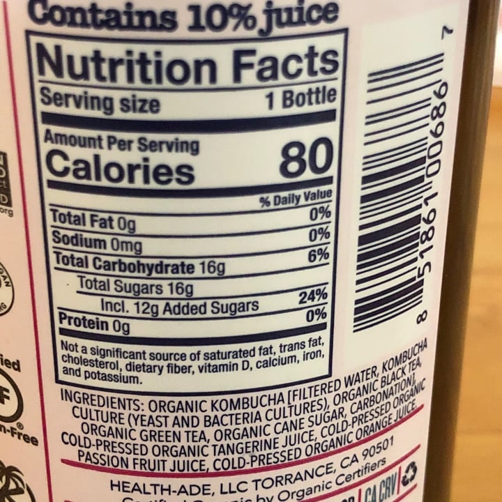 review photo of Health-Ade Passion Fruit - Tangerine shared by @steffensenskitchen on 01 May 2020 - review