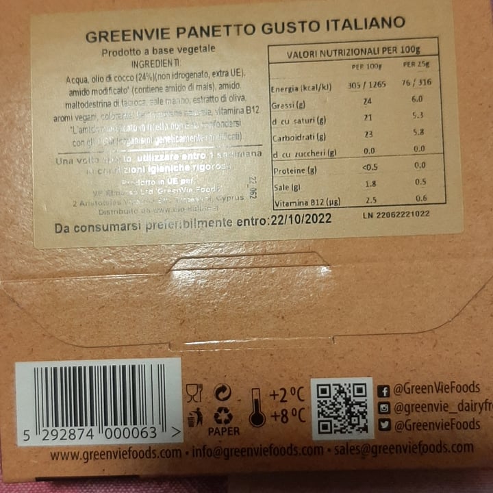 review photo of GreenVie Foods Panetto gusto italiano shared by @sice75 on 17 Mar 2022 - review