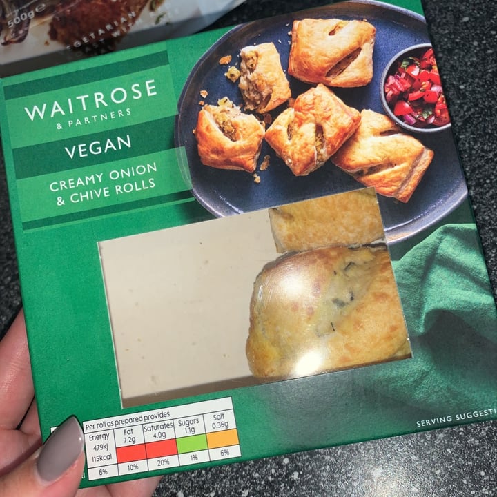 review photo of Waitrose Creamy Onion and Chive rolls shared by @emilyhossack on 06 Oct 2020 - review