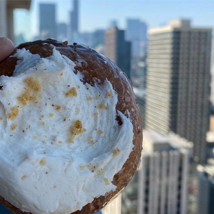 photo of Beacon Doughnuts Carrot cake doughnut shared by @coffeeandveganfood on  11 Apr 2021 - review
