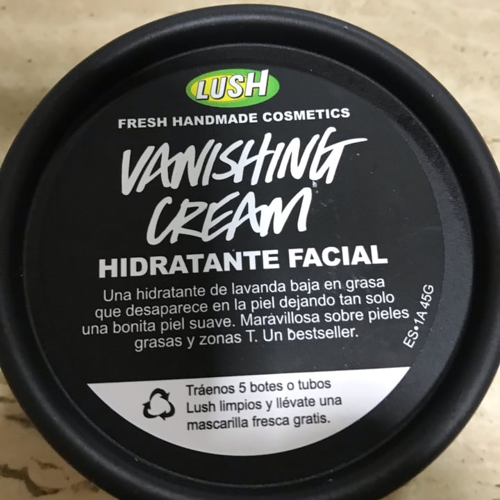 photo of LUSH Fresh Handmade Cosmetics Vanishing Cream shared by @anadb on  03 Oct 2021 - review