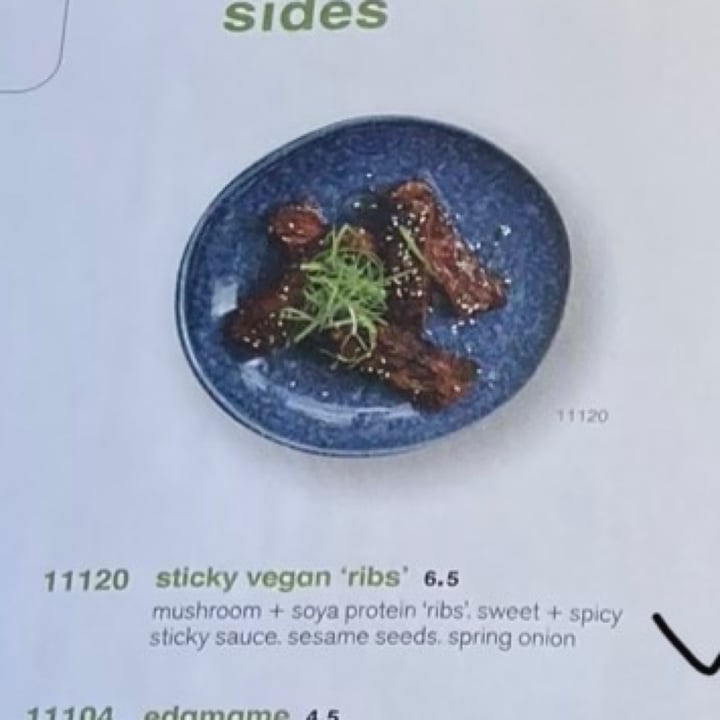 photo of wagamama Sticky Vegan ‘Ribs’ shared by @georgiagem13 on  27 May 2021 - review