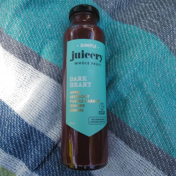 photo of The Greenstone Drinks Co Simple Juicery - Dark Heart shared by @veganadam on  15 Nov 2020 - review