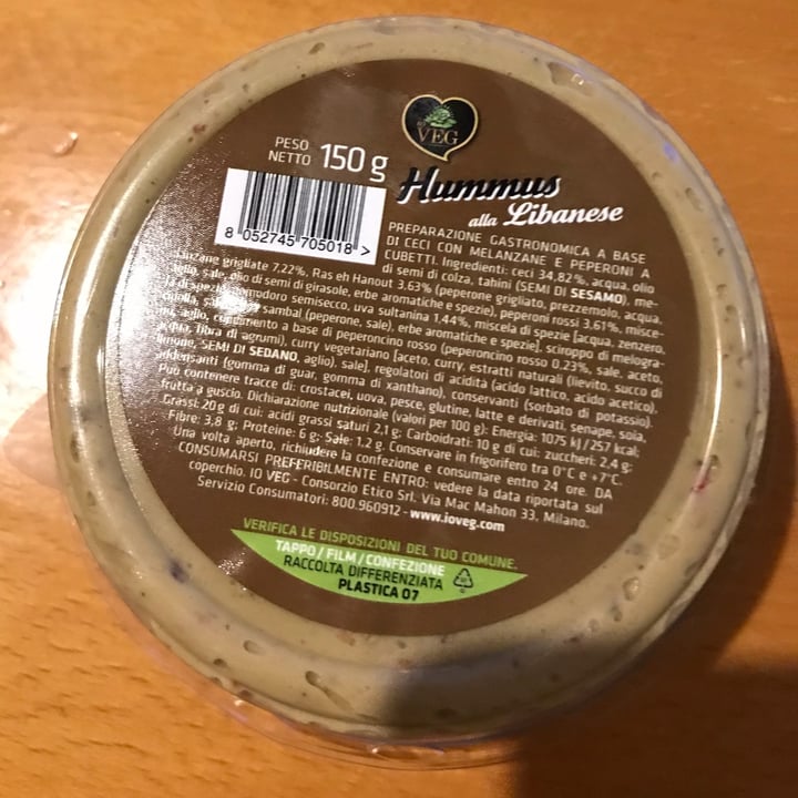 photo of ioVEG hummus alla libanese shared by @laura-pina on  14 Nov 2022 - review