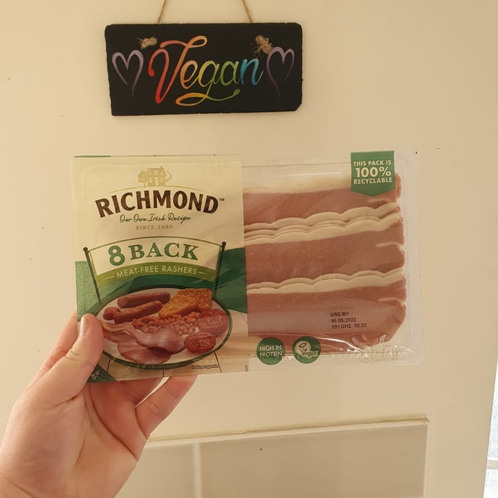 photo of Richmond 8 Back Meat-Free Rashers shared by @mrsanders93 on  12 Apr 2022 - review
