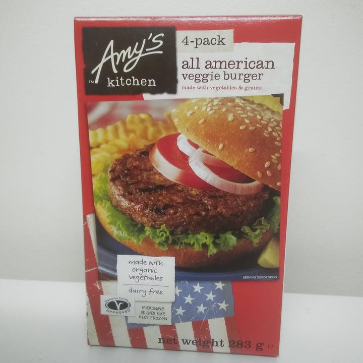 photo of Amy’s All American Veggie Burger shared by @veganadam on  09 Sep 2021 - review