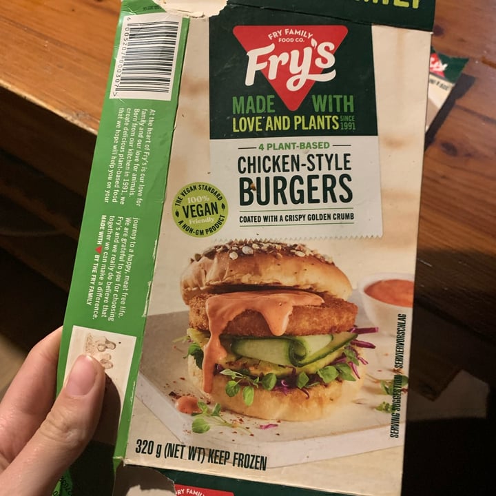 photo of Fry's Family Food Chicken-Style Burgers shared by @sandra12345 on  31 Mar 2022 - review
