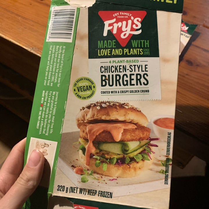 review photo of Fry's Family Food Chicken-Style Burgers shared by @sandra12345 on 31 Mar 2022 - review