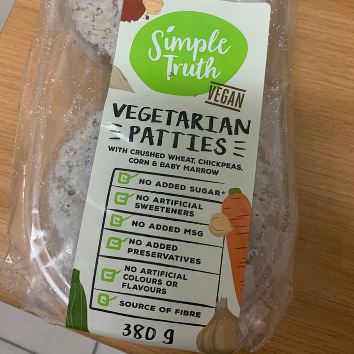 photo of Simple Truth Vegetarian Patties shared by @peppadew on  31 Jul 2020 - review