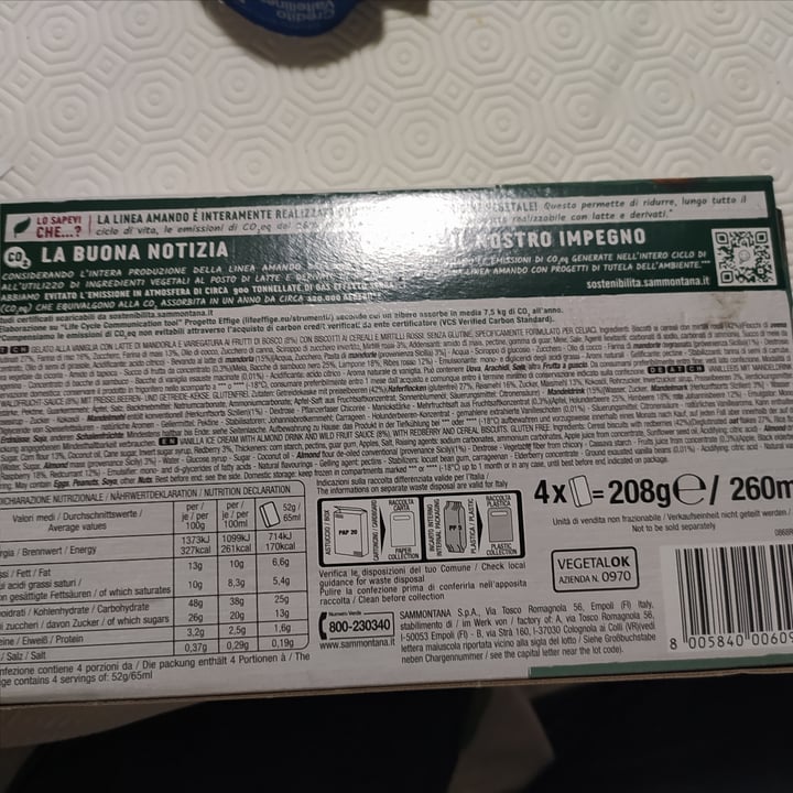 photo of Sammontana Biscotto Amando con Frutti di Bosco shared by @fedechi on  30 Jun 2022 - review