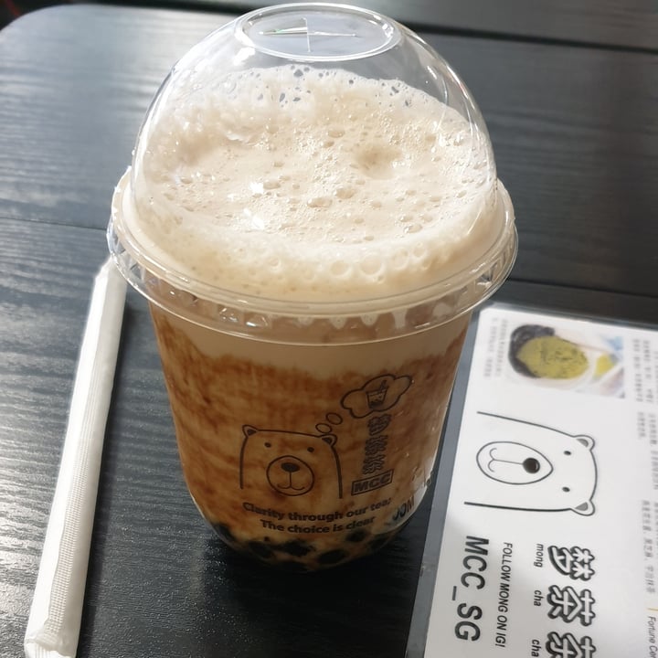 photo of Mong Cha Cha Cafe 梦茶茶 Earl Grey Black Sugar Boba Mylk Tea shared by @chrismemo on  22 Jul 2020 - review