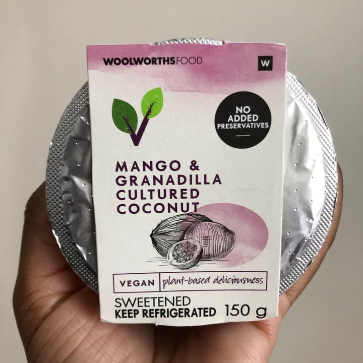 photo of Woolworths Food Mango & Granadilla Cultured Coconut shared by @earthlovingerin on  04 May 2021 - review