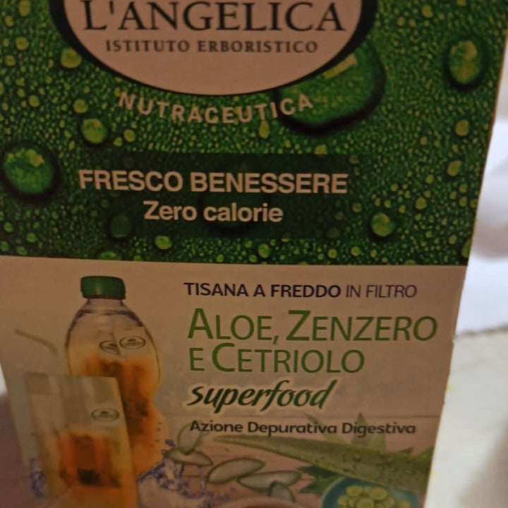 review photo of L'angelica Tisana Aloe Zenzero e Cetriolo shared by @fabrizia91 on 21 Apr 2021 - review