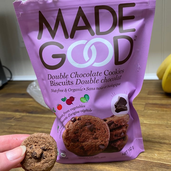 review photo of Made Good Double Chocolate Cookies shared by @kendrapirson on 17 Dec 2021 - review