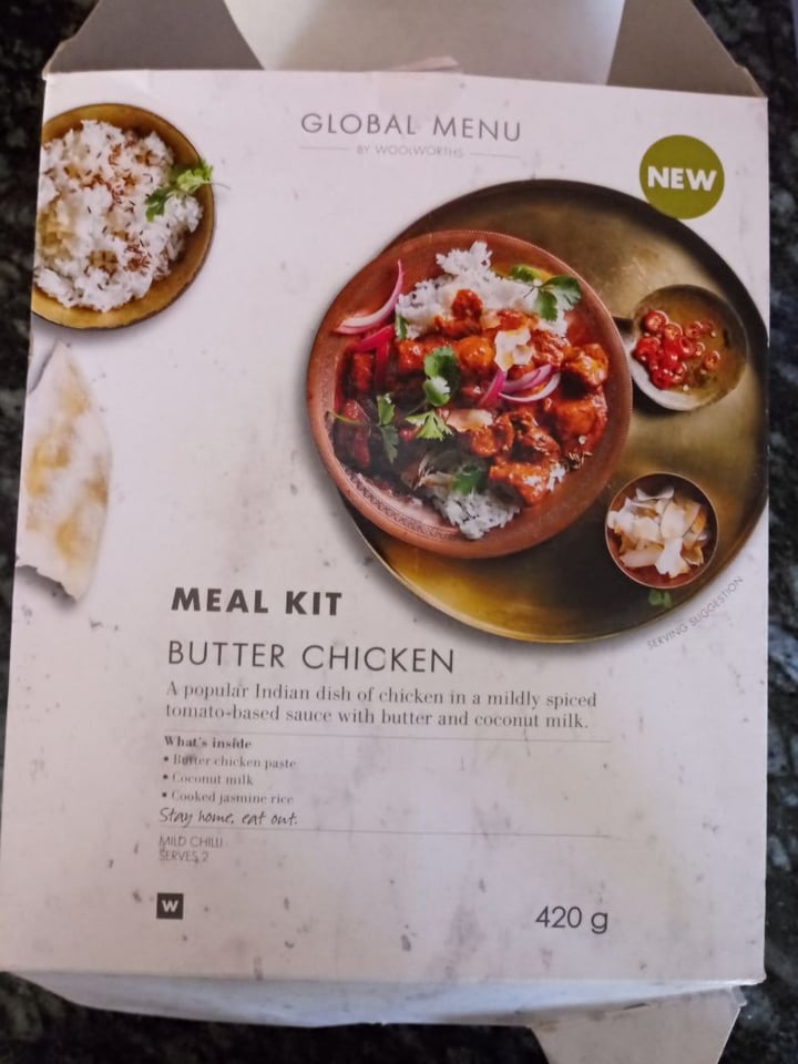 review photo of Woolworths Food Butter Chicken Meal Kit shared by @nnandita15 on 22 Apr 2020 - review