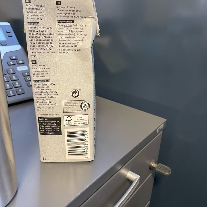 review photo of Oatly Hafer Haver - Barista Edition shared by @bfranceschiello on 14 Apr 2022 - review