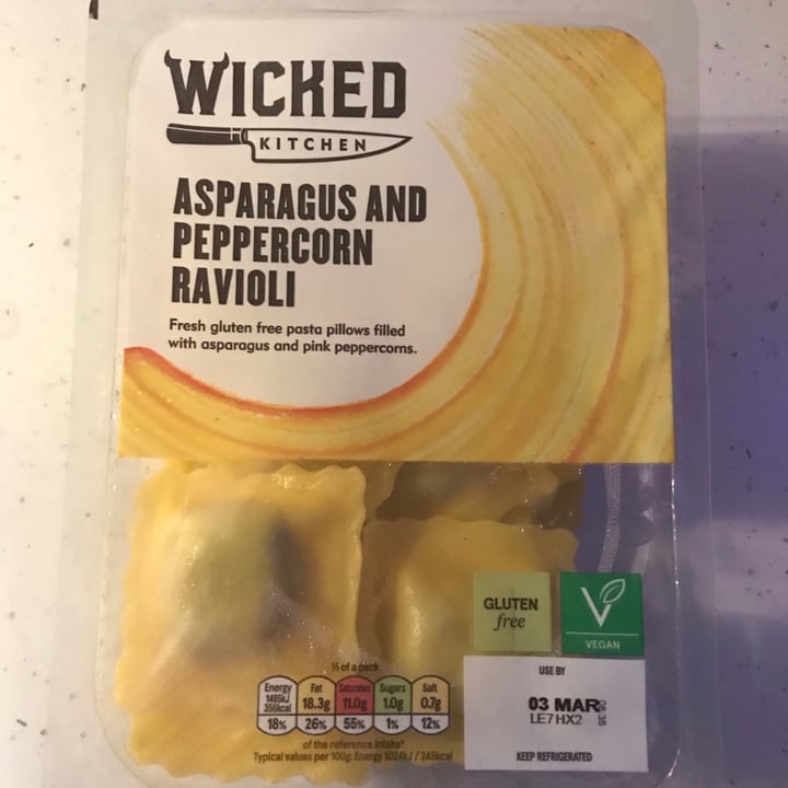 photo of Wicked Asparagus and Peppercorn Ravioli shared by @coolveganbits on  04 Feb 2021 - review