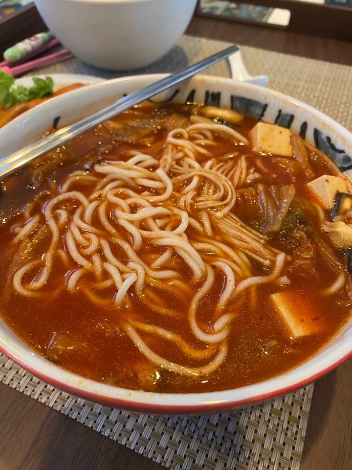 photo of Saute-San Kimchi Jjigae Ramen shared by @letusbeheroes on  10 Apr 2020 - review