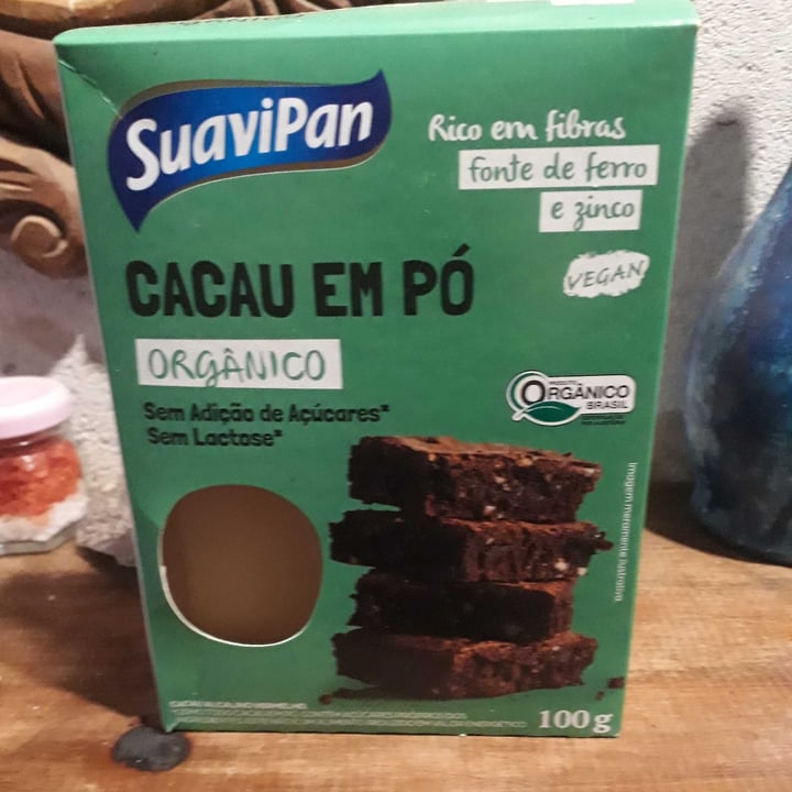 photo of Suavipan chocolate em pó organico shared by @marcialara7 on  25 May 2022 - review
