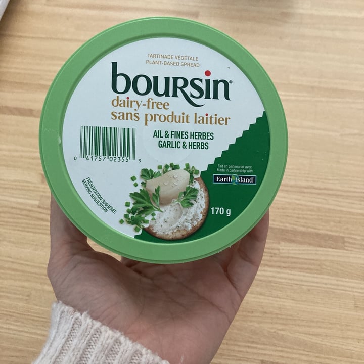 review photo of Boursin plant based garlic and herbs shared by @crstlaltdelete on 17 Jun 2021 - review