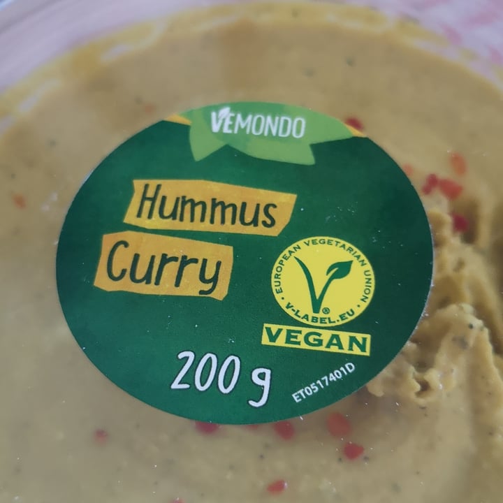 photo of Vemondo Hummus Curry shared by @elisvaris on  21 Jun 2022 - review