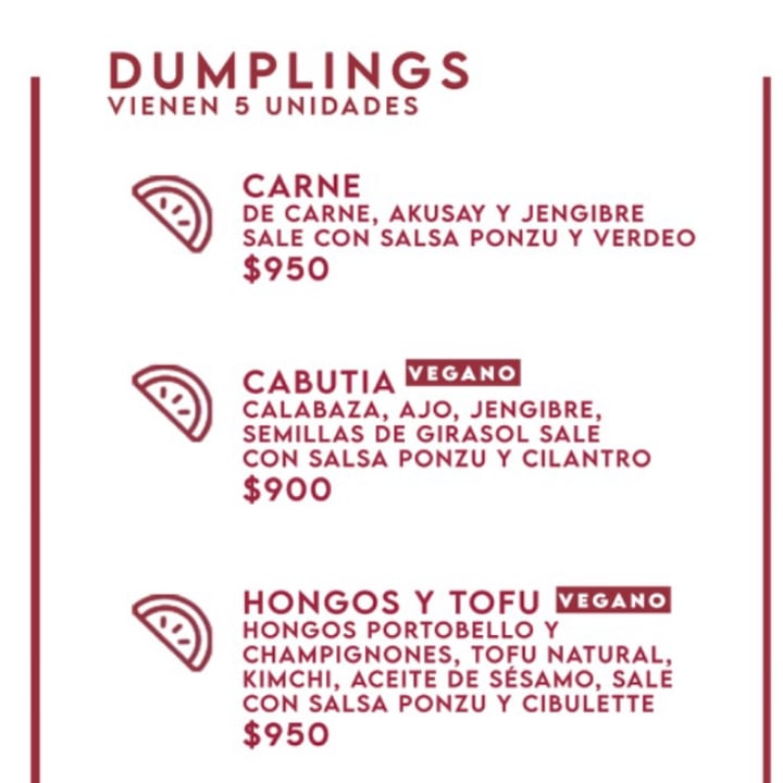 photo of Koko Dumplings de hongos y tofu shared by @sechague on  04 Sep 2022 - review