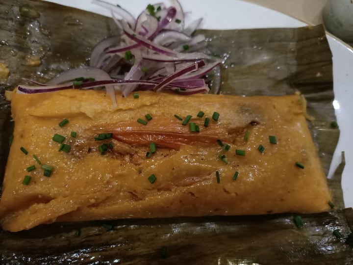 photo of Apus Vegan Tamal De Heura shared by @hannahveganamadrid on  06 Mar 2020 - review