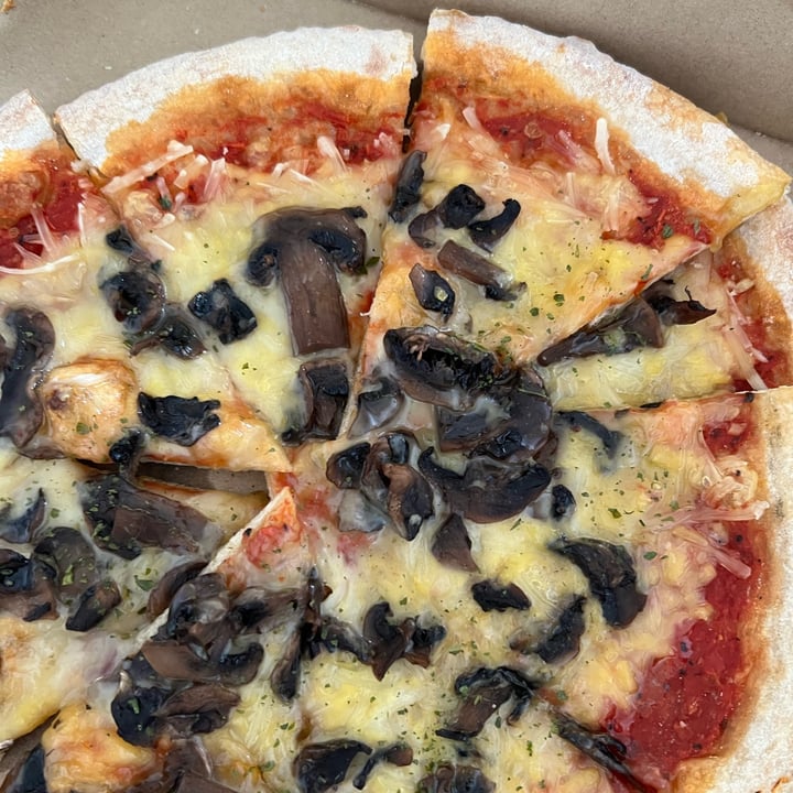photo of The Rebel Company Cafe & Bar Mushroom Pizza shared by @crueltyfreetan on  10 Oct 2022 - review