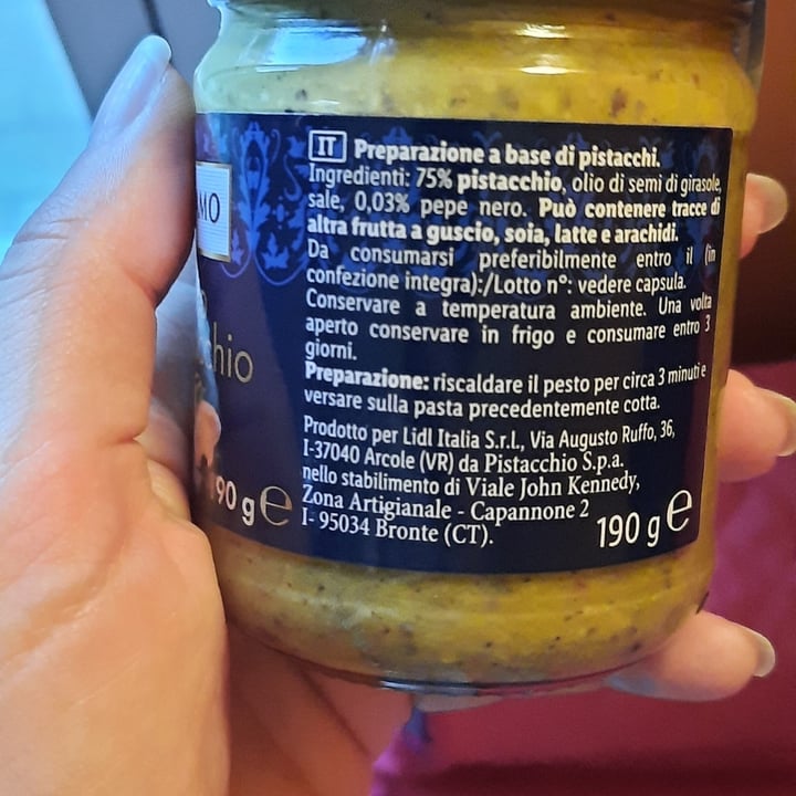 review photo of Lidl Italiamo pesto di pistacchi shared by @nenelapepe on 15 Sep 2022 - review