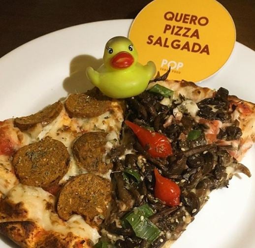 photo of Pop Vegan Food Pizza Salgada shared by @patitovegan on  04 Mar 2020 - review