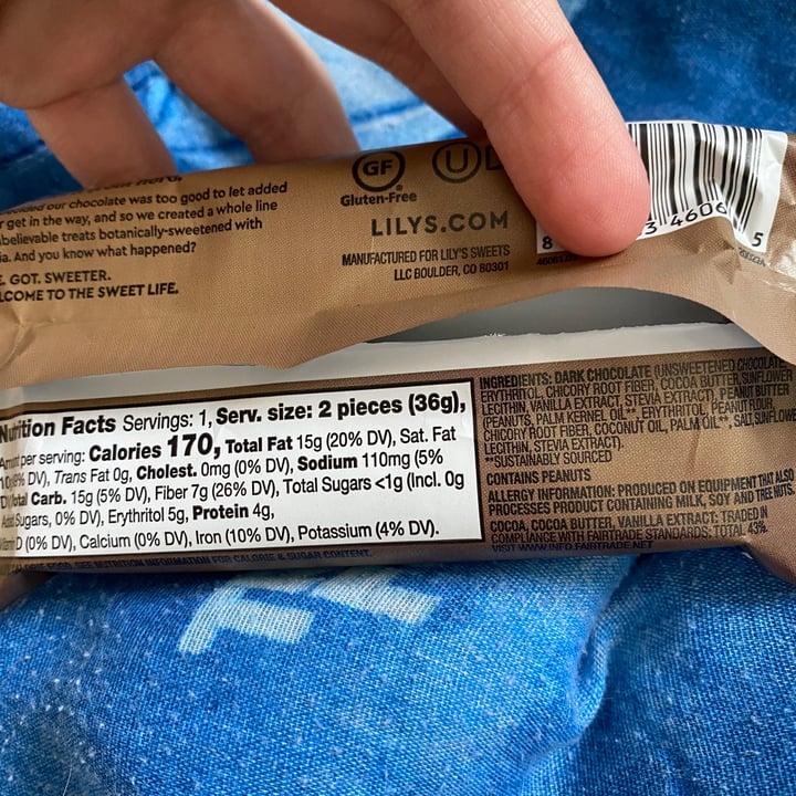 review photo of Lily's Dark Chocolate Peanut Butter Cups shared by @shizomaru on 10 Jun 2021 - review