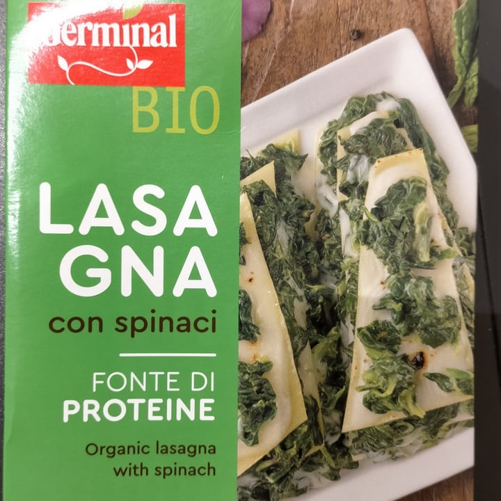 review photo of Germinal Bio Lasagna Con Spinaci shared by @francescascaioli on 20 Jun 2022 - review
