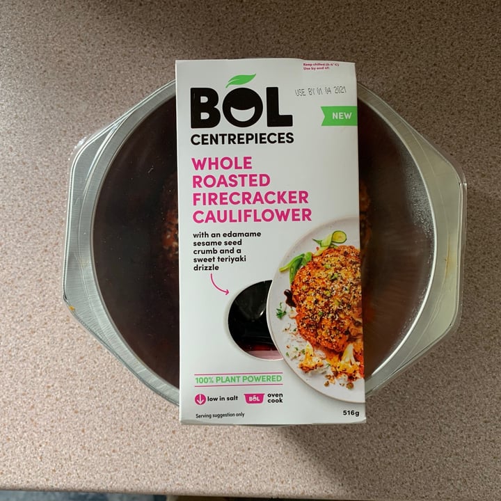 photo of BOL Whole Roasted Firecracker Cauliflower shared by @petermcgill on  15 Jun 2021 - review