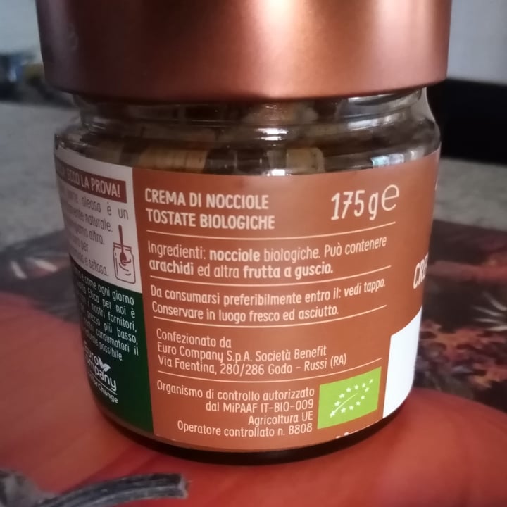 photo of Euro Company food for change 100% crema di nocciole shared by @valy88 on  08 Oct 2022 - review