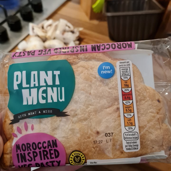 photo of Plant Menu Moroccan Inspired Veg Pasty shared by @vixpurple on  23 Feb 2021 - review