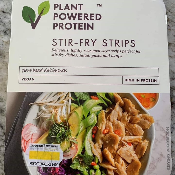 photo of Woolworths Food Plant Powered Protein Stir-Fry Strips shared by @earthyangie on  12 May 2020 - review