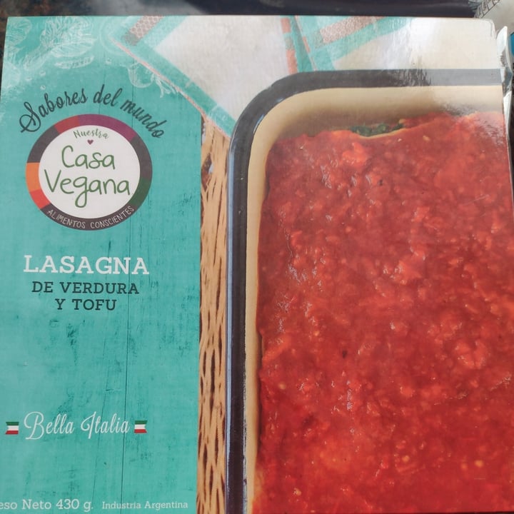 photo of Casa Vegana Lasagna shared by @ursula on  24 Jul 2021 - review