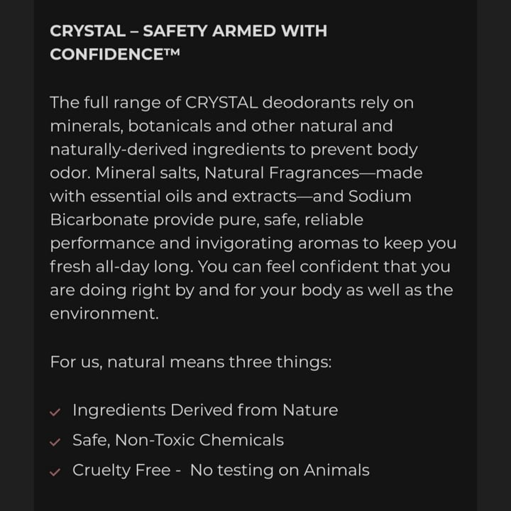 review photo of CRYSTAL Invisible solid deodorant shared by @thebeast on 20 Oct 2021 - review